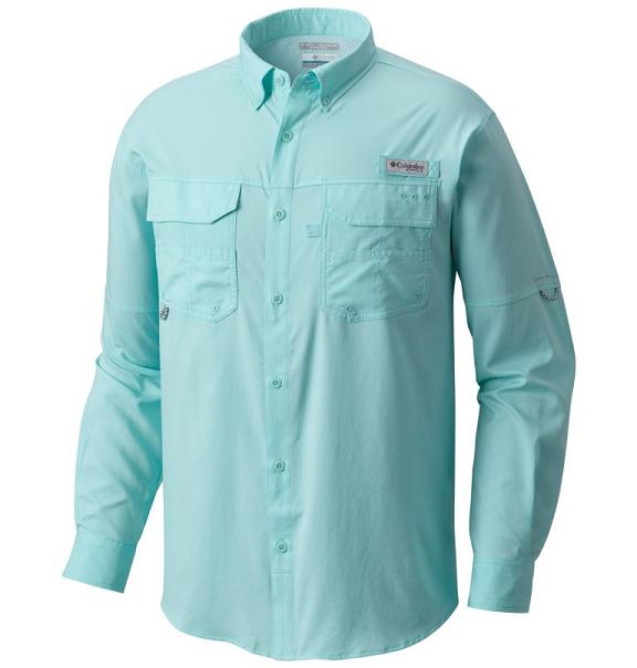 Columbia PFG Blood and Guts Shirts Green For Men's NZ92710 New Zealand